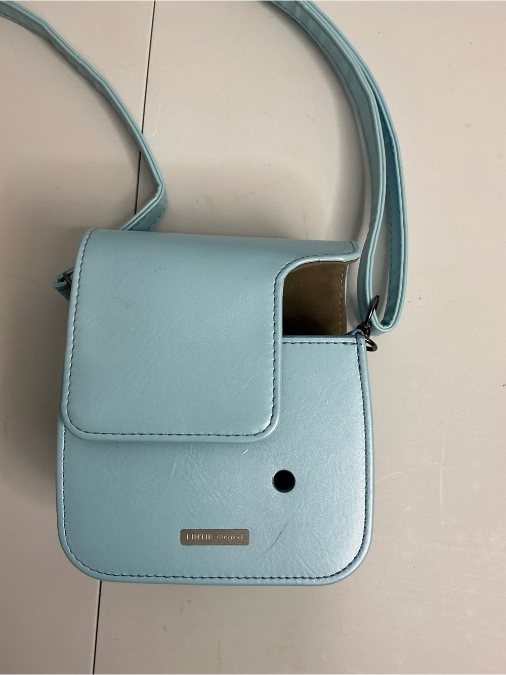 2278 - Fintie Original Instax Mini Camera Crossbody Case - Pastel Light Blue.